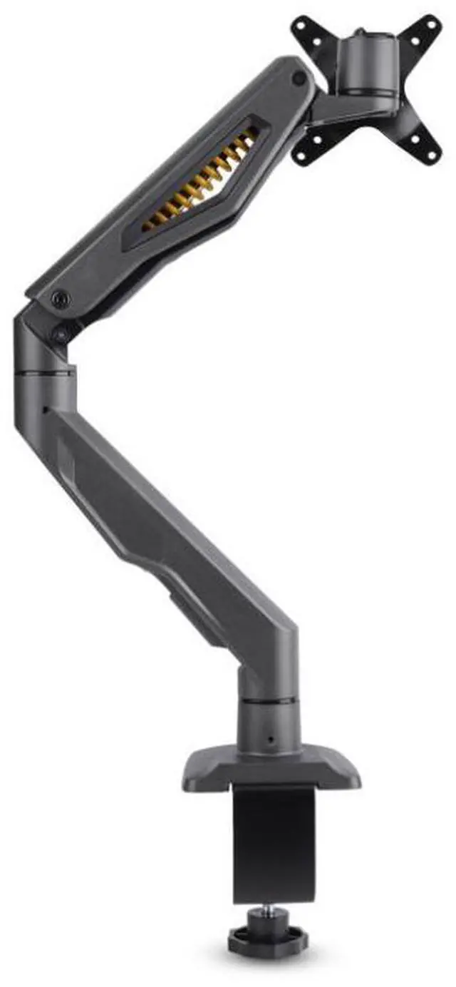 Alt view image 3 of 10 - StarTech Desk Mount Monitor Arm, Up To 32 Display, Max 22lb/10kg, VESA 75x75/100x100, C-Clamp, Fully Articulating, Mechanical Spring, TAA-compliant - H1M1AG2-MONITOR-ARM