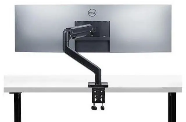 Alt view image 3 of 10 - StarTech Monitor Desk Mount for up to 49in 32:9 Ultrawide Curved Screens, Mechanical Spring Arm, C-Clamp/Grommet, Tool-Less Adjustment, Max 44lb/20kg - H1M1AG1-MONITOR-ARM
