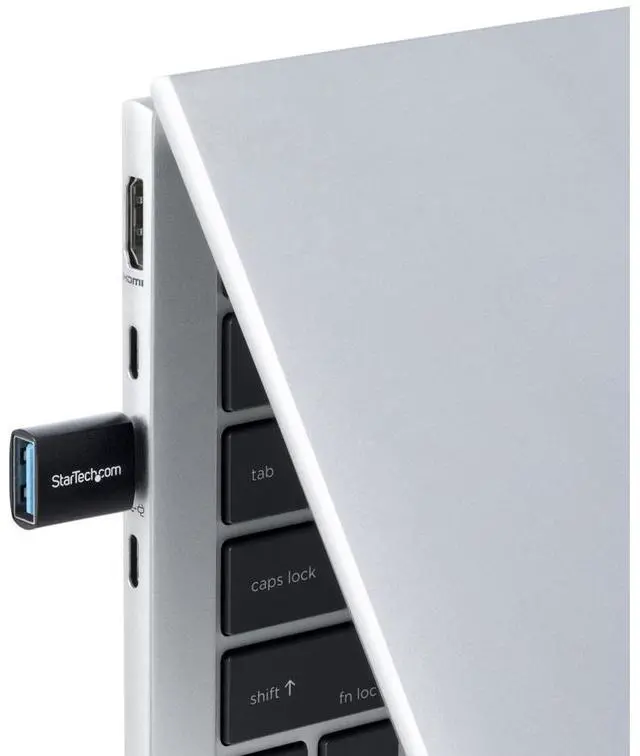 Alt view image 2 of 10 - StarTech USB-C to USB-A Adapter, USB 5Gbps, Compact USB-C Male to USB-A Female Adapter, Durable Metal Housing, M/F - USB31CAADGCP