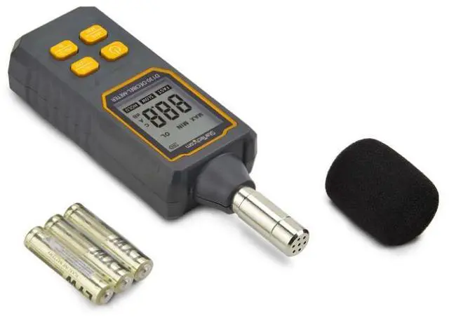 Alt view image 3 of 9 - StarTech Handheld Digital Sound Meter w/Large LCD, Noise/Decibel Reader for Server Room/Office, Audio Level Monitor, 30-130dBA Range, Accurate Min/Max Readings - D130-DECIBEL-METER