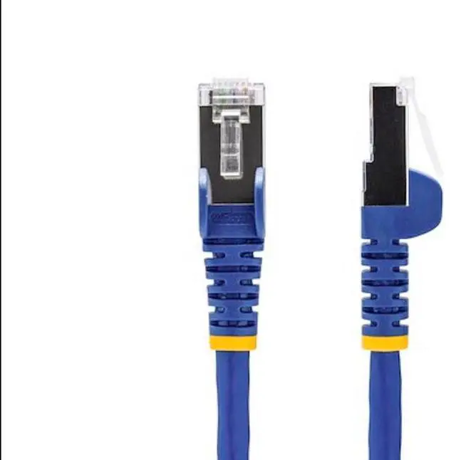 Alt view image 2 of 6 - StarTech 3ft Blue CAT8 Ethernet Cable, Snagless RJ45, 25G/40G, 2000MHz, 100W PoE, S/FTP 26AWG Pure Bare Copper Wire, LSZH, Shielded Network Patch Cord - NLBL-3F-CAT8-PATCH