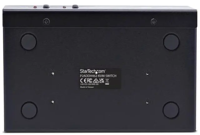 Alt view image 3 of 10 - StarTech 2-Port Dual-Monitor DisplayPort and HDMI KVM Switch - 4K 60Hz - 1x HDMI & 1x DP Monitor - 2-Port USB 5Gbps Hub - 2x USB HID Ports - TAA Compliant - P2ADDH462-KVM-SWITCH