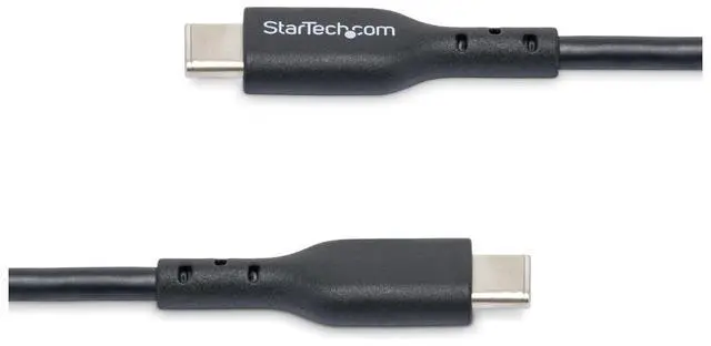 Main image of StarTech 6ft (1.8m) USB-C Charging Cable, USB C Cable, USB 2.0 Type-C Laptop Charger Cord, 60W 3A Power Delivery, TPE Jacket, USB-C Data Transfer Cable, M/M - USB2CC6FBKE