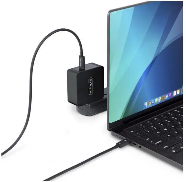 Alt view image 2 of 10 - StarTech 2.6ft (80cm) Thunderbolt 5 Cable, 80Gbps/Up to 120Gbps, 240W PD, 8K 60Hz Video, Certified Thunderbolt Cable - Compatible w/Thunderbolt 4/USB4/USB-C - TBLT5MM80CM240W