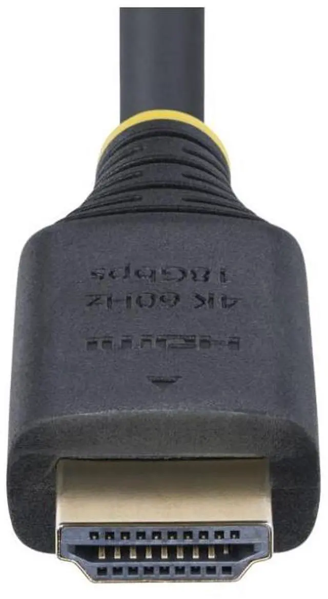 Alt view image 2 of 9 - StarTech 1.5m (4.9ft) Premium Certified High Speed HDMI Cable, 4K 60Hz/1440p 144Hz, HDR10/HDCP 2.2/ARC, 18Gbps, UHD HDMI 2.0 Cord for TV/Monitor, TPE Jacket - HDMI2CABLE-4K60-150C