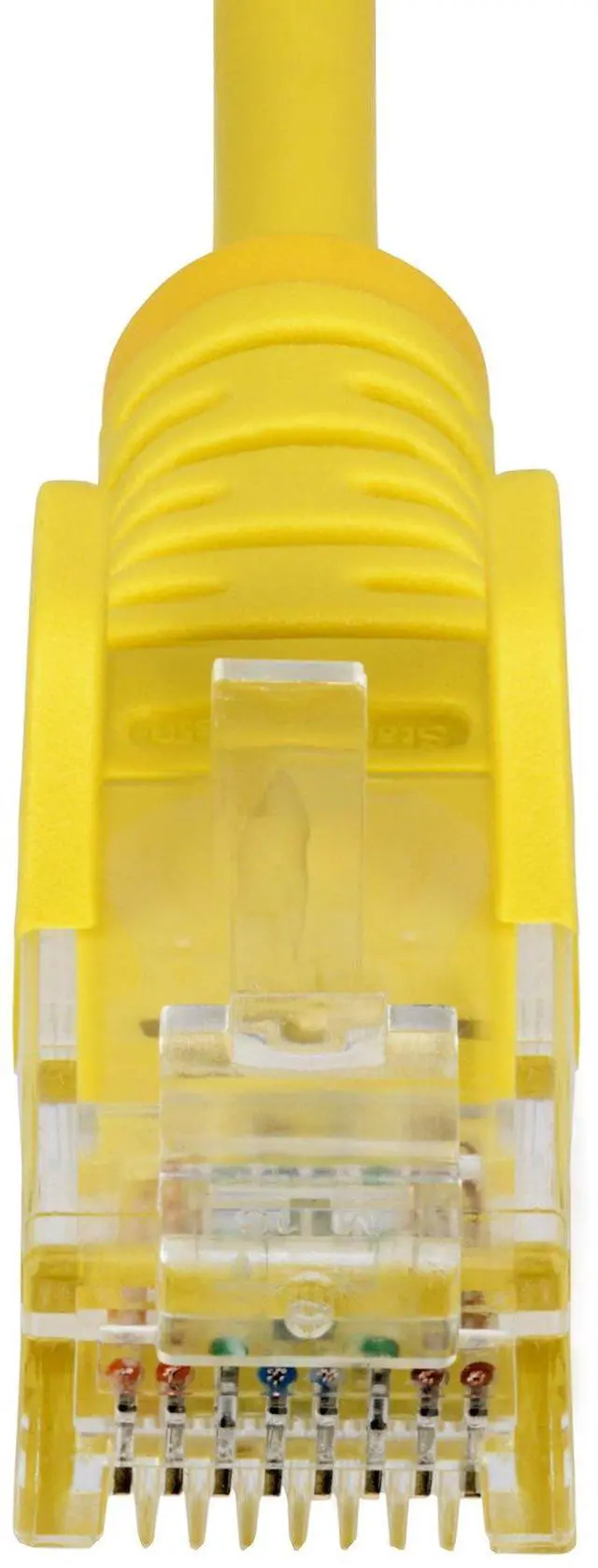 Alt view image 4 of 4 - StarTech 6in Yellow Slim CAT6 Ethernet Cable, Snagless, 100W PoE, UTP, LSZH, 28AWG Bare Copper Wire, Slim RJ45 Network Patch Cord, Fluke Tested N6PAT6INYLS