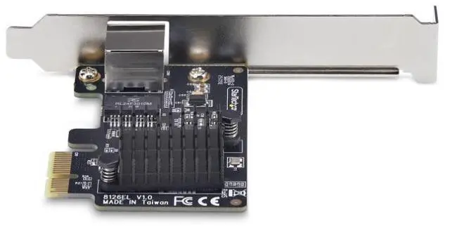 Alt view image 3 of 10 - StarTech 1-Port 5G Gigabit PCIe Network Adapter Card, 5G/2.5G/1G/100M/10M PCI Express LAN Card, Realtek RTL8126, Windows and Linux, TAA Compliant
