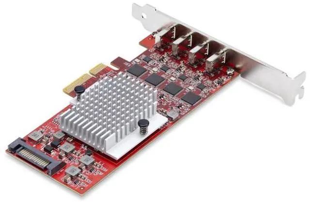 Alt view image 2 of 11 - StarTech 4-Port USB Type-C PCIe Card, USB 3.2 10Gbps, USB-C PCI Express 3.0 Expansion Card, 4x Independent USB Controllers, Windows/Linux/macOS, TAA-Compliant - P10Q4C-USB-CARD