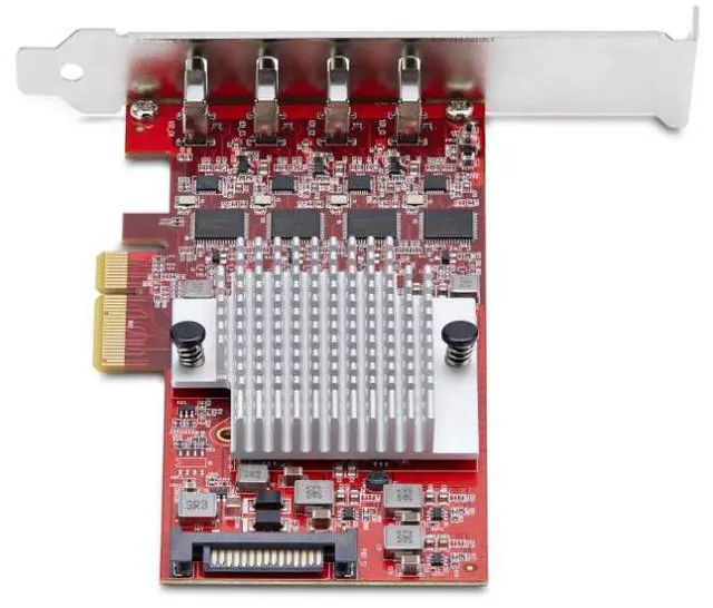 Main image of StarTech 4-Port USB Type-C PCIe Card, USB 3.2 10Gbps, USB-C PCI Express 3.0 Expansion Card, 4x Independent USB Controllers, Windows/Linux/macOS, TAA-Compliant - P10Q4C-USB-CARD
