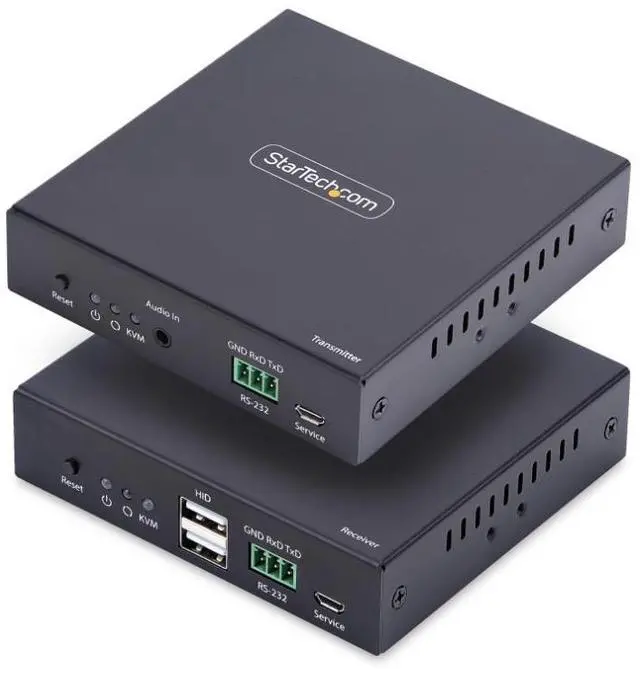 Alt view image 3 of 10 - StarTech HDMI KVM Extender Over IP Network, 4K 60Hz, Driverless, HDMI and USB Over Ethernet/CAT6, AVoIP, Transmitter and Receiver Kit, Includes Mounting Kits - IH2006-KVM-EXTENDER