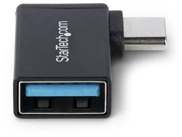 Alt view image 2 of 10 - StarTech Right Angled USB-C to USB-A Adapter, USB 5Gbps, Compact USB-C Male to USB-A Female Adapter, Durable Metal Housing, M/F - USB31CAADGCPRA