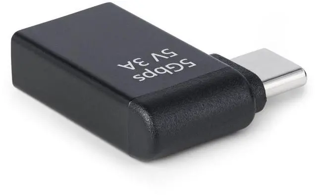 Alt view image 3 of 10 - StarTech Right Angled USB-C to USB-A Adapter, USB 5Gbps, Compact USB-C Male to USB-A Female Adapter, Durable Metal Housing, M/F - USB31CAADGCPRA