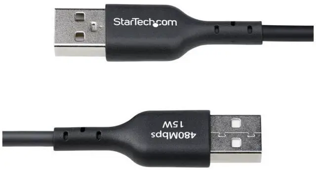 Main image of StarTech 6ft (1.8m) USB-A to USB-C Charging Cable, Charge & Sync, 3A, USB 2.0, TPE Jacket - Black USB Charging Cord - USB2AC6FBKE