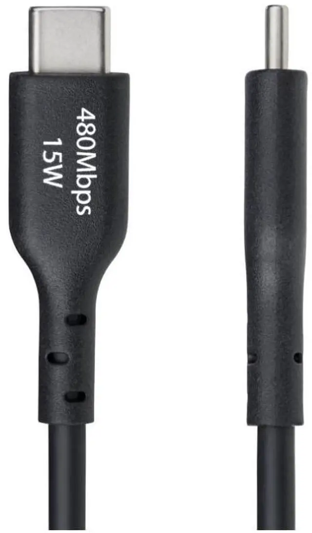 Main image of StarTech 10-Pack 6ft (1.8m) USB-A to USB-C Charging Cable, Charge & Sync, 3A, USB 2.0, TPE Jacket - Black USB Charging Cord - USB2AC6FBKE10PK