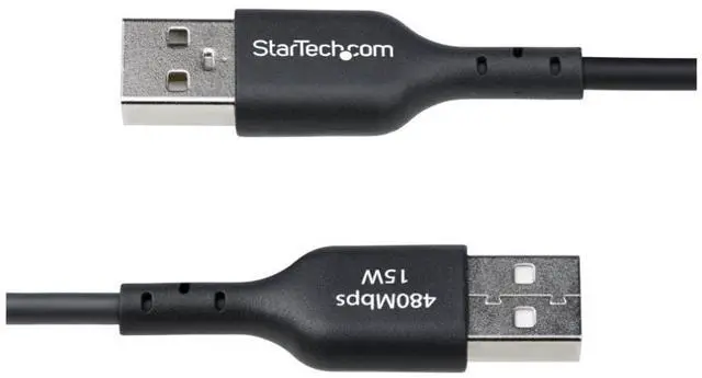 Main image of StarTech 3ft (91cm) USB-A to USB-C Charging Cable, Charge & Sync, 3A, USB 2.0, TPE Jacket - Black USB Charging Cord - USB2AC3FBKE