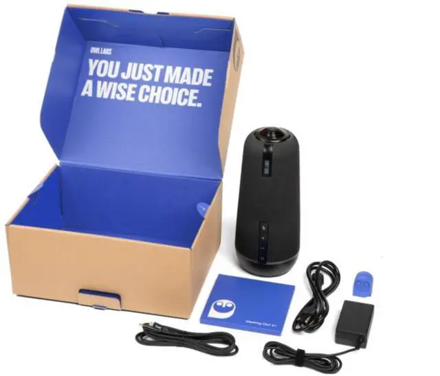 Alt view image 4 of 4 - Owl Labs The Meeting Owl 4+ is a 360-degree camera, mic, and speaker device with award-winning speaker-switching software and purpose-built enterprise features Model MTW405-1000