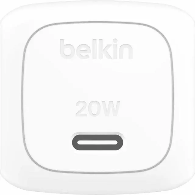 Alt view image 2 of 5 - Belkin BoostCharge Cubic USB-C Wall Charger 20W Model WCA009DQWH