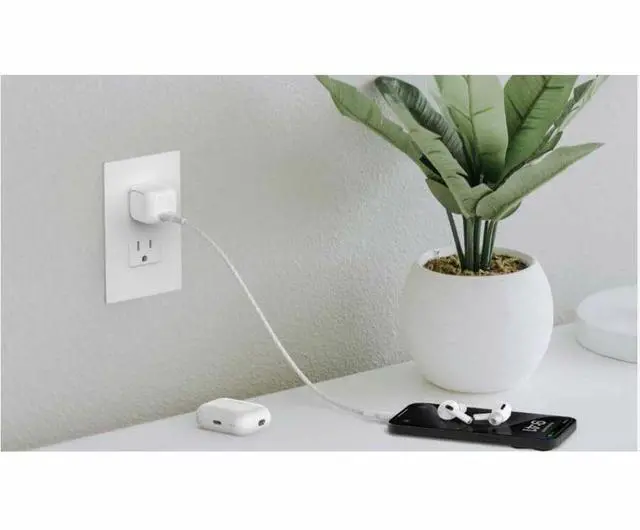 Alt view image 5 of 5 - Belkin BoostCharge Cubic USB-C Wall Charger 20W Model WCA009DQWH
