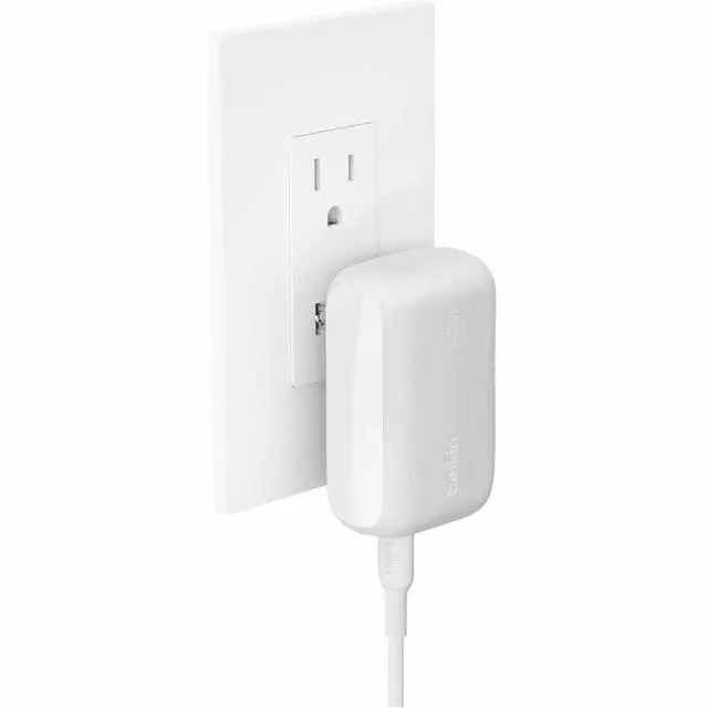 Alt view image 5 of 6 - Belkin 42W Boost Charge Dual Wall Charger Model WCB009DQWH