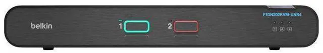 Main image of Belkin 2-Port Dual Head DP/HDMI to DP/HDMI Video Secure Desktop KVM Switch - No CAC PP4.0 (F1DN202KVM-UNN4)