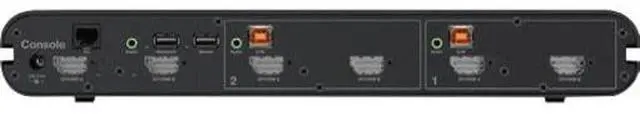 Alt view image 5 of 6 - Belkin 2-Port Dual Head DP/HDMI to DP/HDMI Video Secure Desktop KVM Switch - No CAC PP4.0 (F1DN202KVM-UNN4)