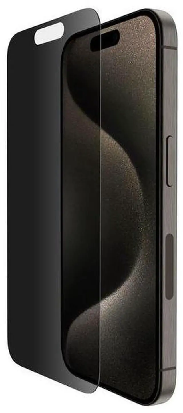 Main image of Belkin TemperedGlass Privacy Treated Screen Protector for iPhone 15 Pro Model OVA149ZZ