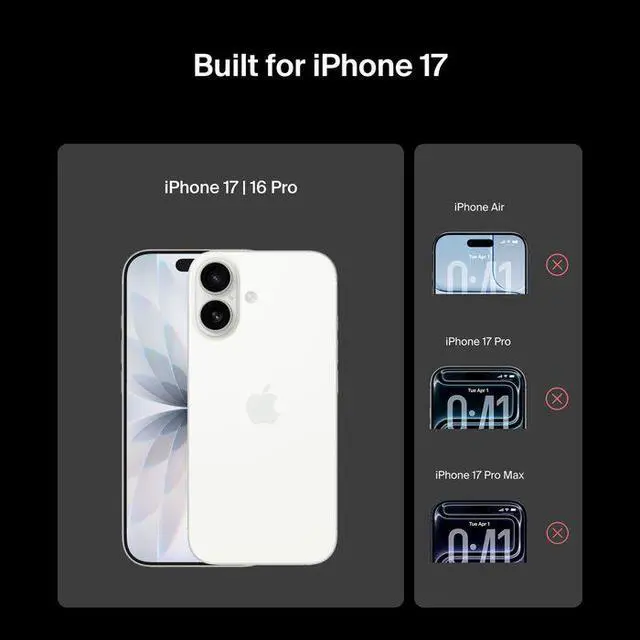 Alt view image 2 of 7 - Belkin UltraGlass 2 Screen Protector for iPhone 17 / iPhone 16 Pro Model OVA157FQ