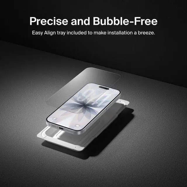 Alt view image 3 of 7 - Belkin UltraGlass 2 Screen Protector for iPhone 17 / iPhone 16 Pro Model OVA157FQ