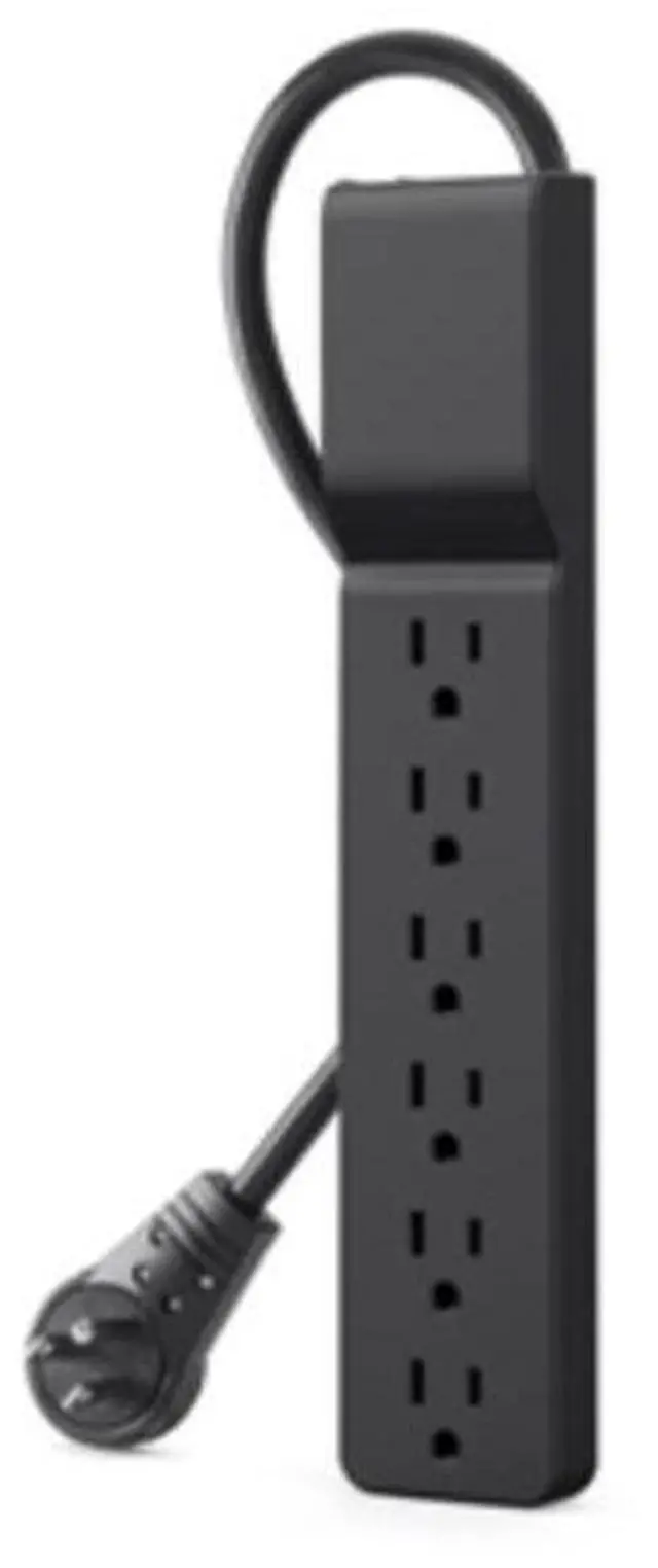 Main image of Belkin 6 Outlet Surge Protector with 6ft Power Cord 600 Joules 3 pack Model BSE600-06BLK-3P
