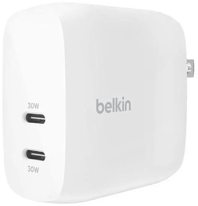 Main image of Belkin Dual USB-C Charger with PPS 60W Model WCB010DQWH