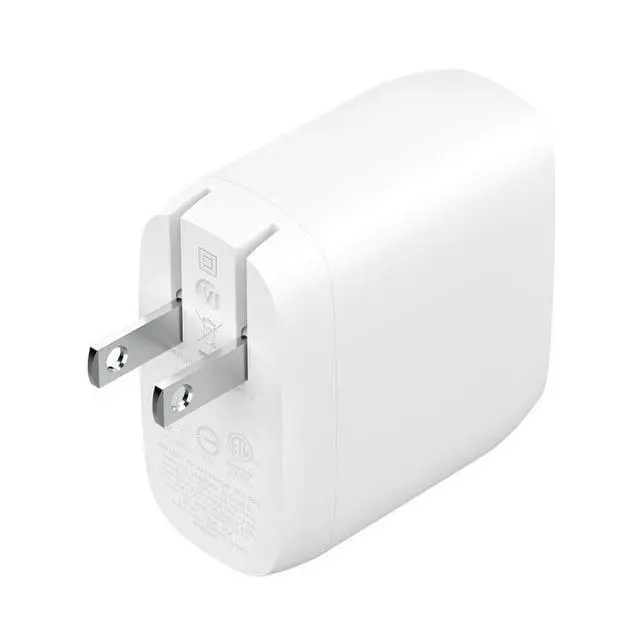 Alt view image 4 of 7 - Belkin Dual USB-C Charger with PPS 60W Model WCB010DQWH