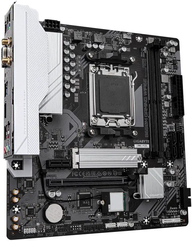 Main image of GIGABYTE B650M GAMING WIFI6E Motherboard - AMD Ryzen 9000 Series CPUs, 5+2+2 Phases VRM, up to 6400MHz DDR5 (OC), 1xPCIe 4.0 M.2, 2.5 GbE LAN, WIFI 6E, USB 3.2 Gen 1