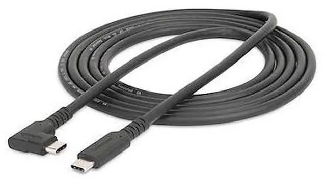 Alt view image 4 of 7 - StarTech 6ft Rugged Right Angle USB-C Cable USB 3.2 RUSB315CC2MBR