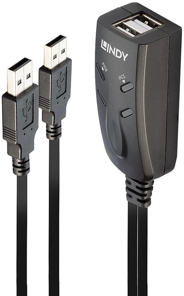 Main image of Lindy KM keyboard & Mouse Switch USB for 2 PCs 32165