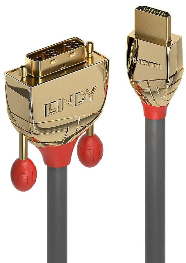Main image of Lindy 2m HDMI to DVI-D Cable Gold Line 36195