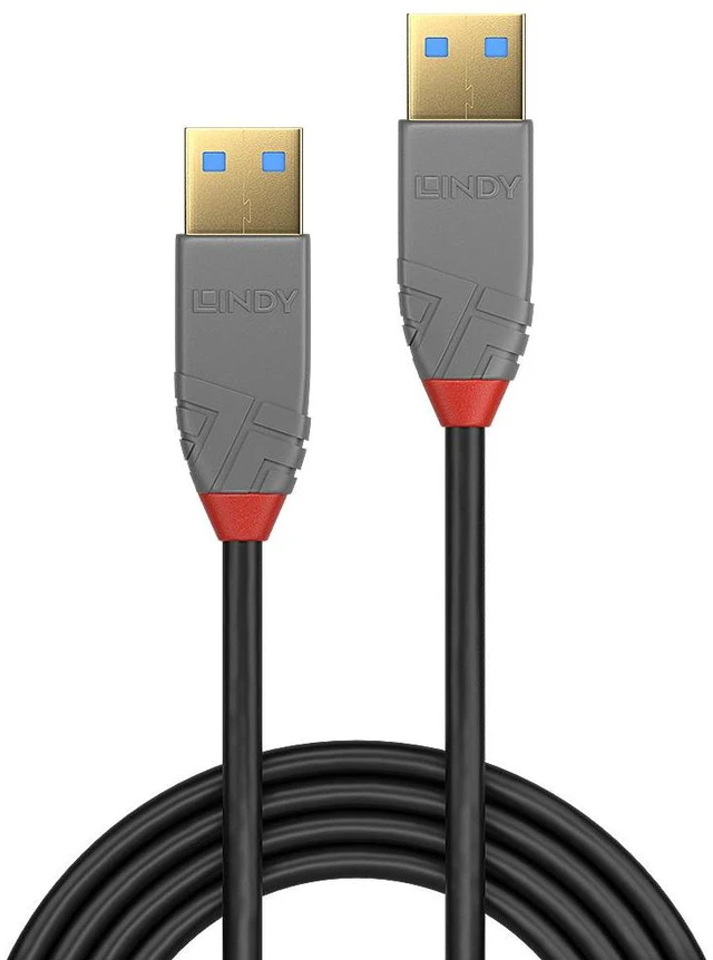 Alt view image 2 of 4 - Lindy 2m USB 3.2 Type A Cable, Anthra Line 36752