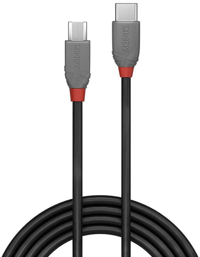 Alt view image 2 of 7 - Lindy 2m USB 2.0 Type C to Micro-B Cable, Anthra Line 36892
