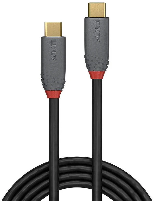 Alt view image 2 of 4 - Lindy 1,5m USB 3.2 Type C Cable, 5A PD, Anthra Line 36902