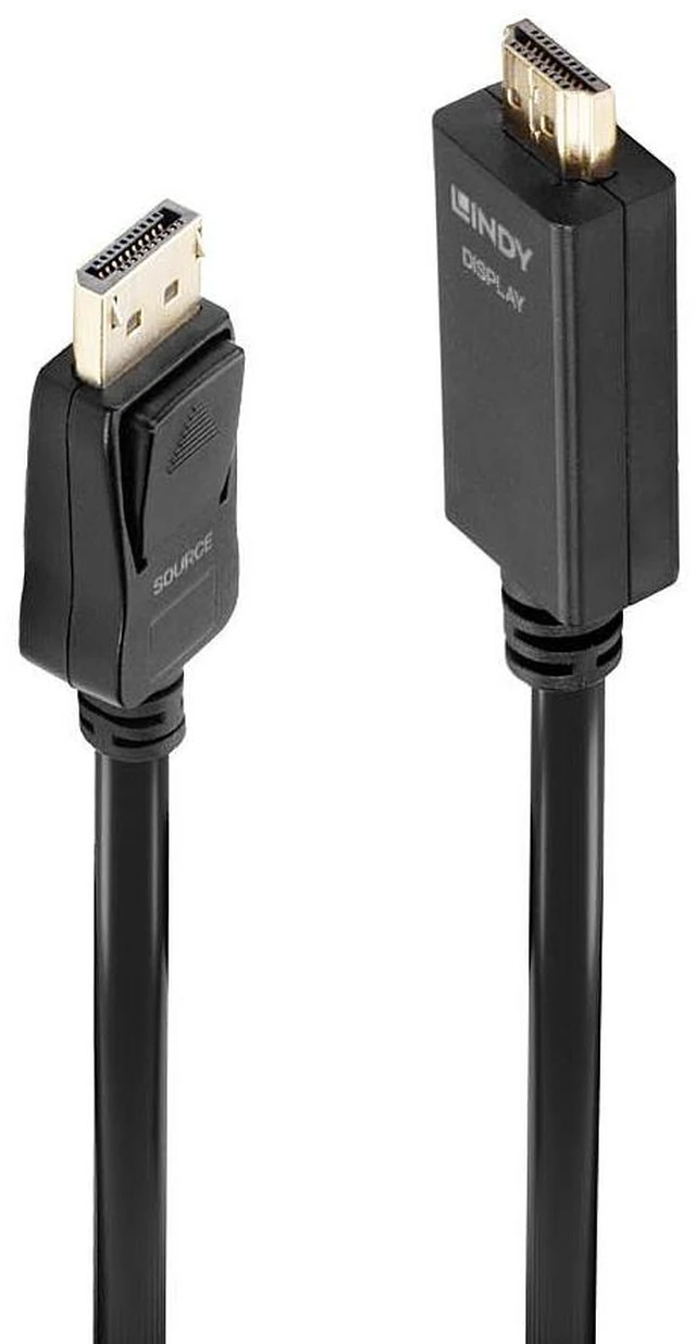 Main image of Lindy 2m DisplayPort to HDMI 10.2G Cable 36922