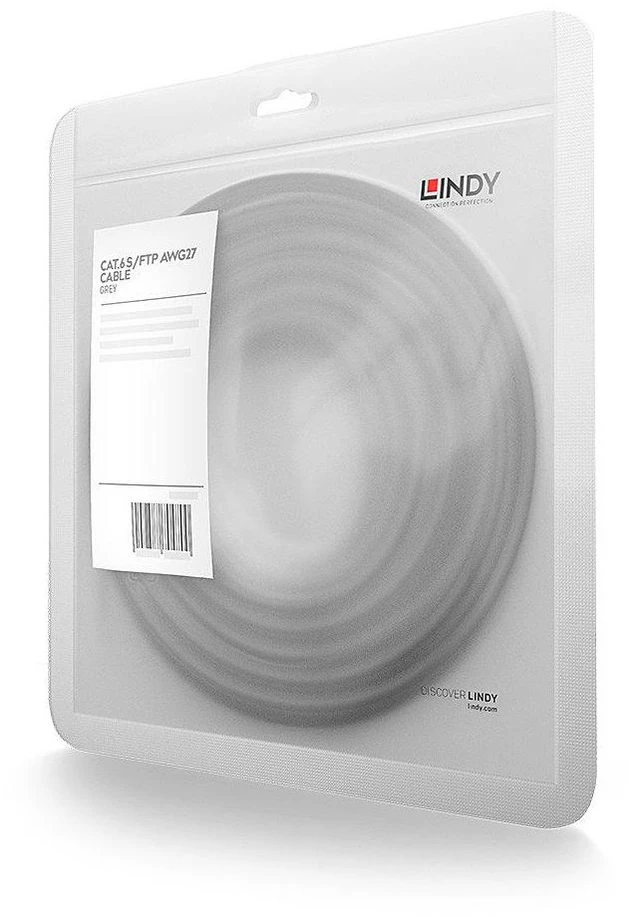 Alt view image 2 of 6 - Lindy 5m Cat.6 S/FTP RJ-45 Cable, Grey 47706