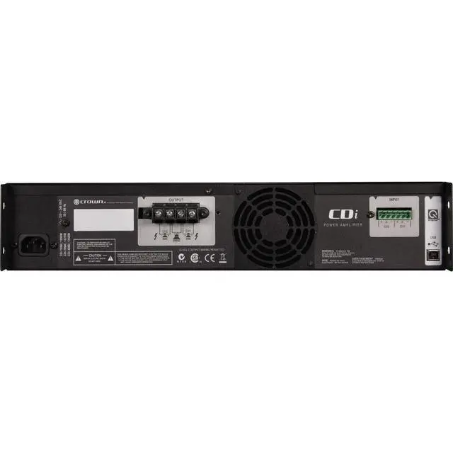 Alt view image 2 of 4 - Crown CDi 4000 Amplifier 2400 W RMS 2 Channel Model NCDI4000