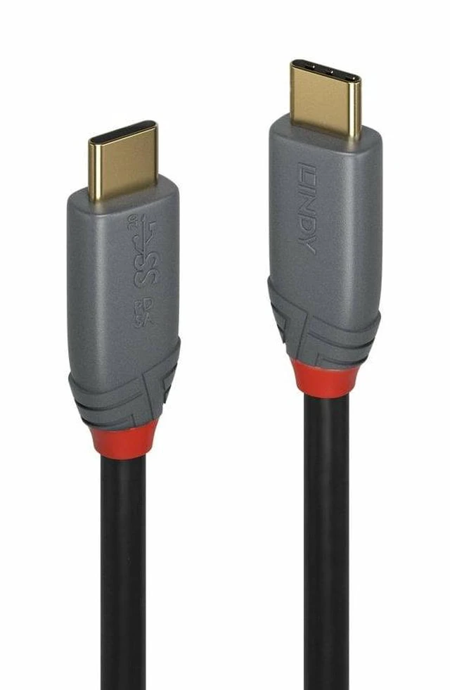 Main image of Lindy 2m USB 3.2 Type C Cable, 5A PD, Anthra Line - 36903