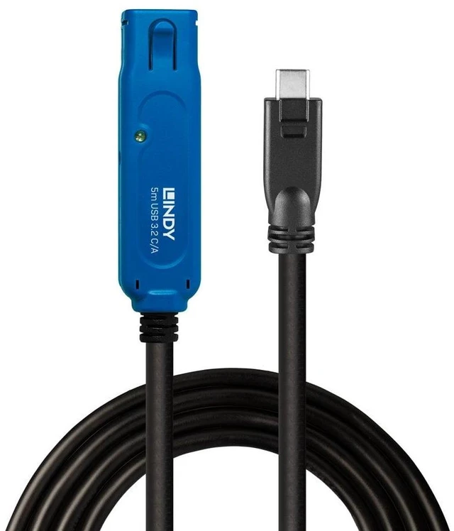 Alt view image 4 of 9 - Lindy 5m USB 3.2 Gen 1 C/A Active Extension Pro - 43380