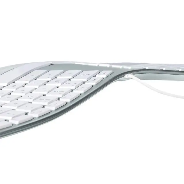Alt view image 3 of 7 - Matias Sculpted Ergonomic Wired Keyboard for Mac Model FK313