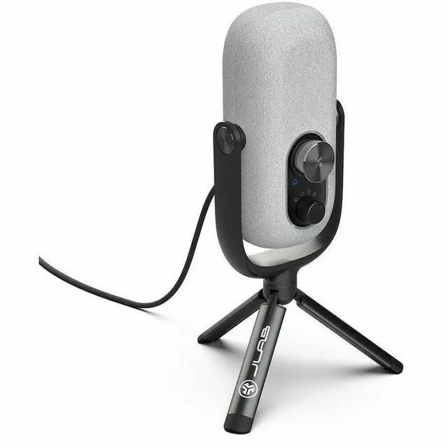 Alt view image 2 of 3 - JLab JBuds Talk Wired Condenser, Dynamic Microphone for Studio White MJBUDSTALKRWHT4