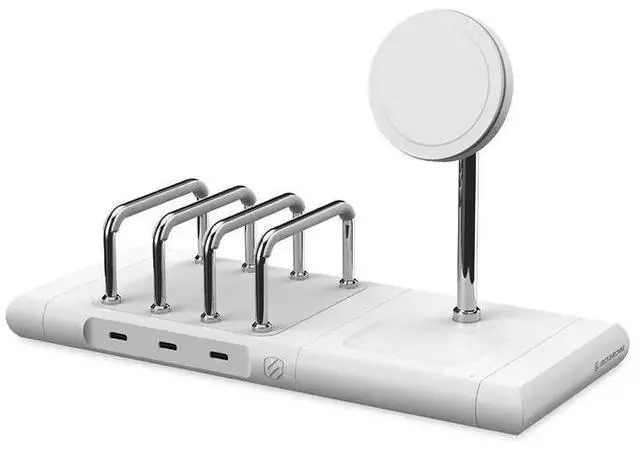 Main image of Scosche BaseLynx® 2.0 Kit Modular Charging Station with MagSafe Model BL2KIT1WT-AP