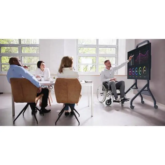 Alt view image 7 of 7 - Sharp SmartMount Flat Panel Cart for 55 to 110" Displays Model PN-SR898
