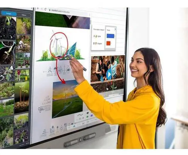 Alt view image 3 of 4 - SMART Technologies 86" SMART Board MX (V5) Series with IQ UHD 4K Touch Screen Commercial Monitor Model MX286-V5