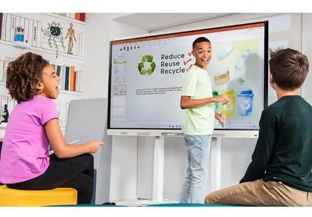 Alt view image 4 of 4 - SMART Technologies 86" SMART Board MX (V5) Series with IQ UHD 4K Touch Screen Commercial Monitor Model MX286-V5