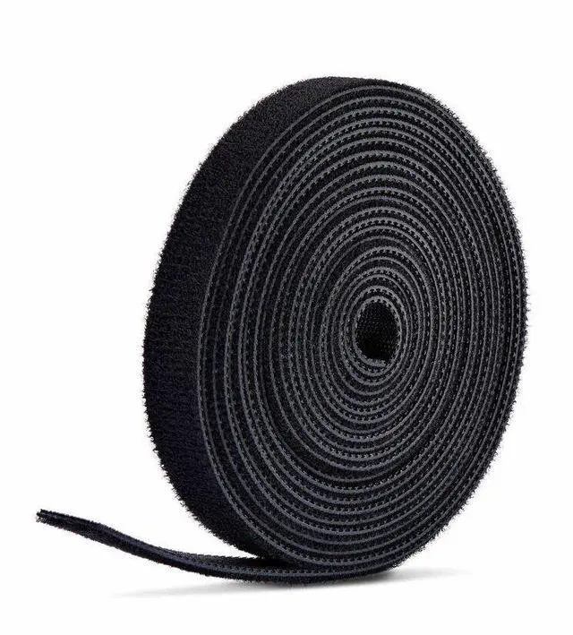 Main image of StarTech 75ft (22.8m) Hook and Loop Roll, 0.5in Wide, Black